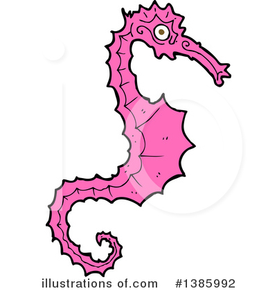 Royalty-Free (RF) Seahorse Clipart Illustration by lineartestpilot - Stock Sample #1385992