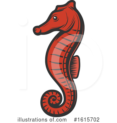 Seahorse Clipart #1615702 by Vector Tradition SM