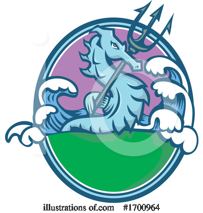 Royalty-Free (RF) Seahorse Clipart Illustration by patrimonio - Stock Sample #1700964