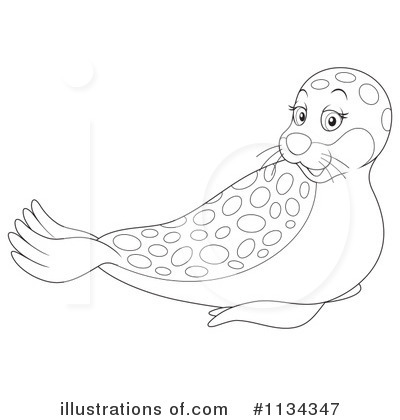 Royalty-Free (RF) Seal Clipart Illustration by Alex Bannykh - Stock Sample #1134347