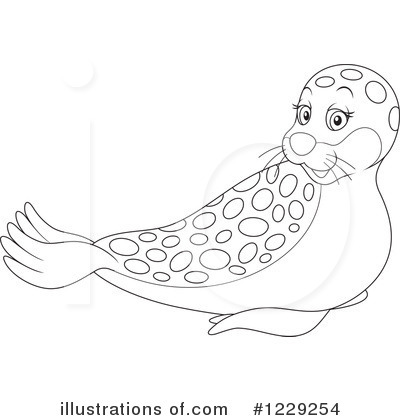 Royalty-Free (RF) Seal Clipart Illustration by Alex Bannykh - Stock Sample #1229254