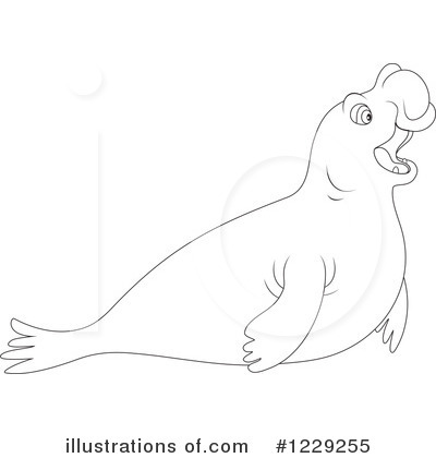 Royalty-Free (RF) Seal Clipart Illustration by Alex Bannykh - Stock Sample #1229255
