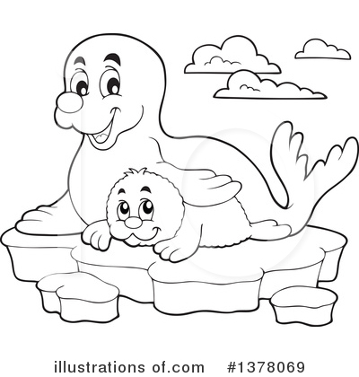 Seal Pup Clipart #1378069 by visekart