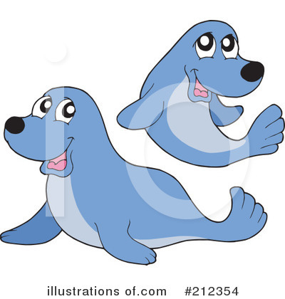 Royalty-Free (RF) Seal Clipart Illustration by visekart - Stock Sample #212354