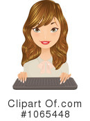 Secretary Clipart #1065448 by Melisende Vector