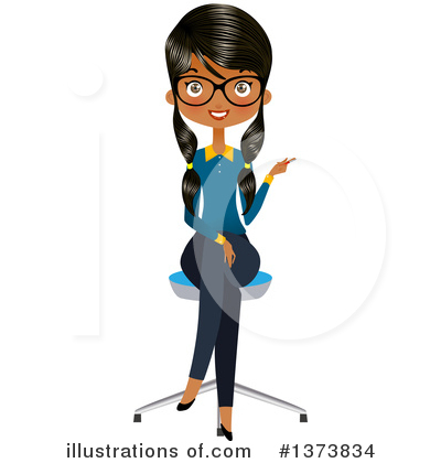 Receptionist Clipart #1373834 by Melisende Vector