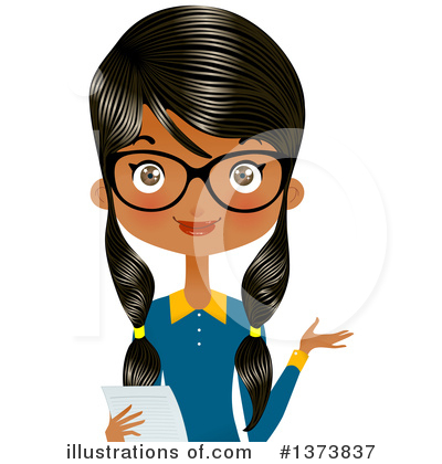 Receptionist Clipart #1373837 by Melisende Vector