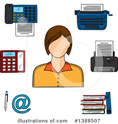 Fax Clipart #1388507 by Vector Tradition SM