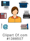 Secretary Clipart #1388507 by Vector Tradition SM