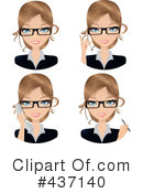 Secretary Clipart #437140 by Melisende Vector