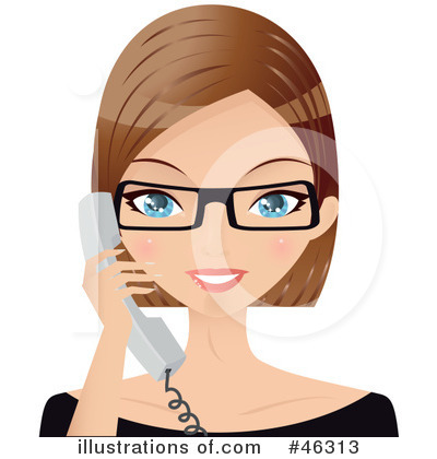 Receptionist Clipart #46313 by Melisende Vector