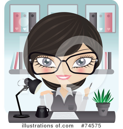 Receptionist Clipart #74575 by Melisende Vector