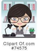 Secretary Clipart #74575 by Melisende Vector