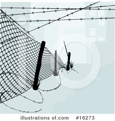 Barbed Wire Clipart #16273 by AtStockIllustration