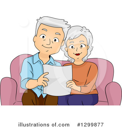 Senior Couple Clipart #1299877 by BNP Design Studio