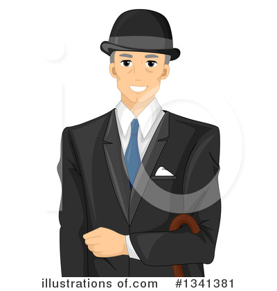 Gentleman Clipart #1341381 by BNP Design Studio