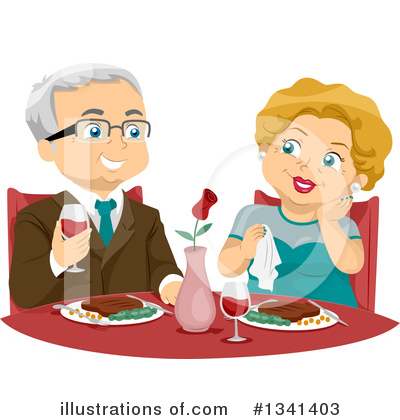Senior Couple Clipart #1341403 by BNP Design Studio