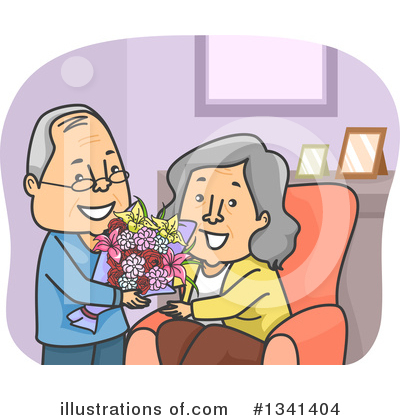 Senior Couple Clipart #1341404 by BNP Design Studio