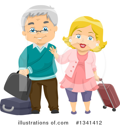 Senior Couple Clipart #1341412 by BNP Design Studio