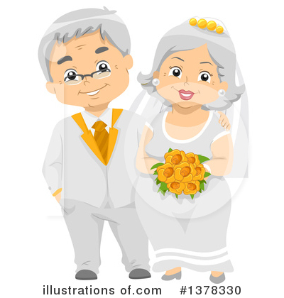 Wedding Couple Clipart #1378330 by BNP Design Studio
