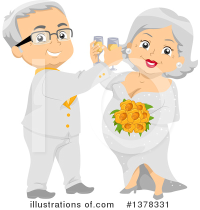 Wedding Couple Clipart #1378331 by BNP Design Studio