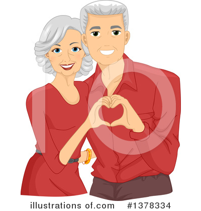 Senior Couple Clipart #1378334 by BNP Design Studio
