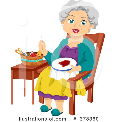 Old Woman Clipart #1378360 by BNP Design Studio