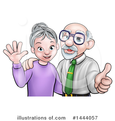 Senior Woman Clipart #1444057 by AtStockIllustration