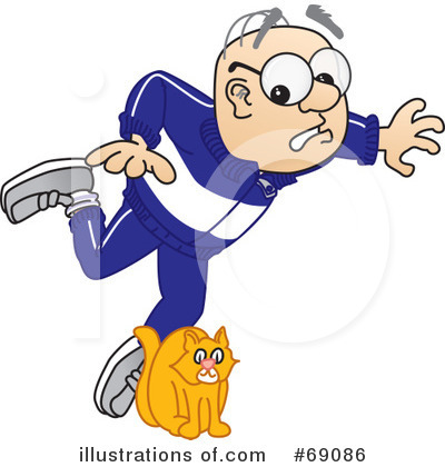 Senior Man Character Clipart #69086 by Mascot Junction
