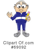 Senior Man Character Clipart #69092 by Mascot Junction