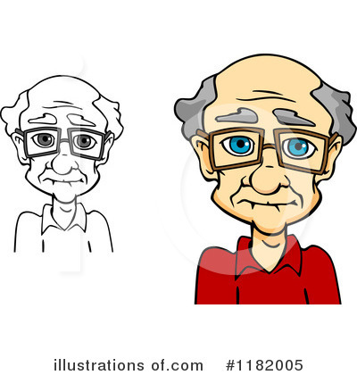 Old Man Clipart #1182005 by Vector Tradition SM