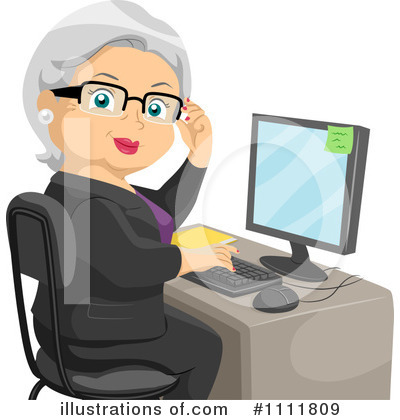 Royalty-Free (RF) Senior Woman Clipart Illustration by BNP Design Studio - Stock Sample #1111809