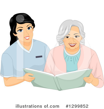 Royalty-Free (RF) Senior Woman Clipart Illustration by BNP Design Studio - Stock Sample #1299852
