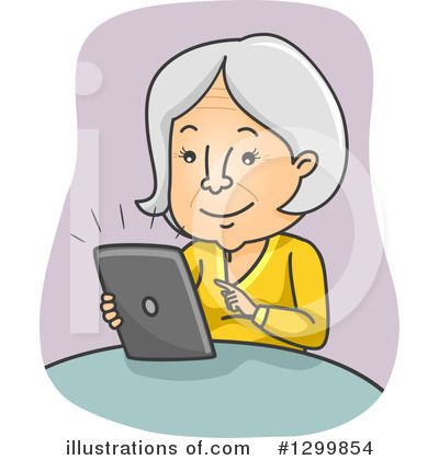 Royalty-Free (RF) Senior Woman Clipart Illustration by BNP Design Studio - Stock Sample #1299854
