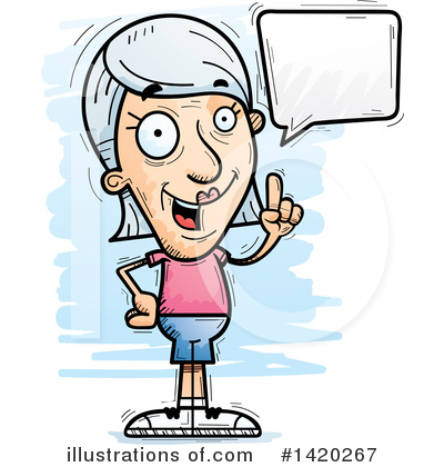 Old Woman Clipart #1420267 by Cory Thoman