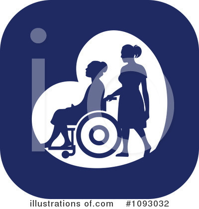 Wheelchair Clipart #1093032 by Lal Perera