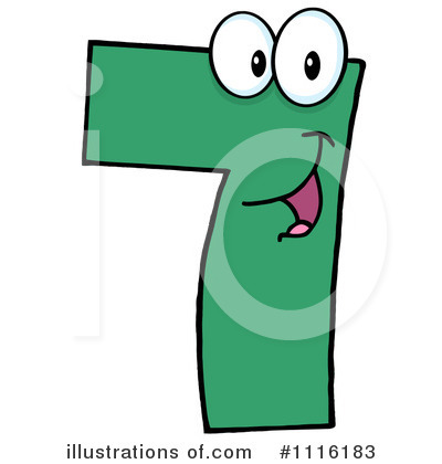 Number 7 Clipart #1116183 by Hit Toon