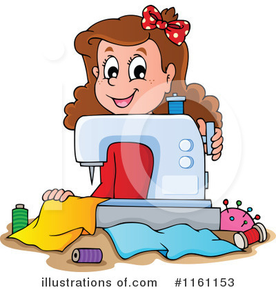 Royalty-Free (RF) Sewing Clipart Illustration by visekart - Stock Sample #1161153