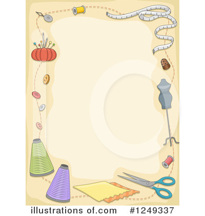 Royalty-Free (RF) Sewing Clipart Illustration by BNP Design Studio - Stock Sample #1249337