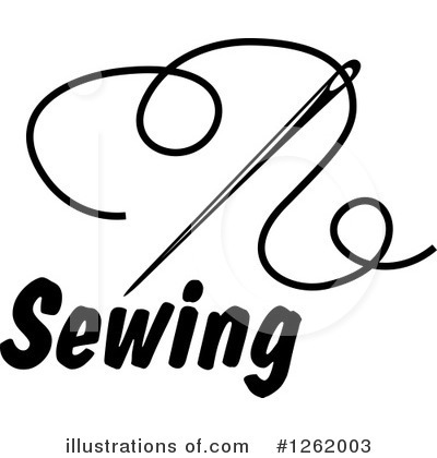 Royalty-Free (RF) Sewing Clipart Illustration by Vector Tradition SM - Stock Sample #1262003