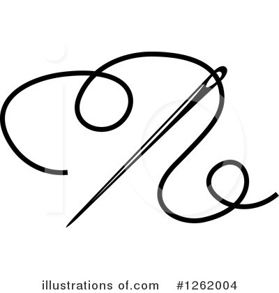 Sewing Needle Clipart #1262004 by Vector Tradition SM