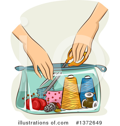 Royalty-Free (RF) Sewing Clipart Illustration by BNP Design Studio - Stock Sample #1372649
