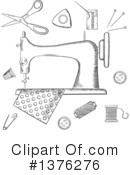 Sewing Clipart #1376276 by Vector Tradition SM