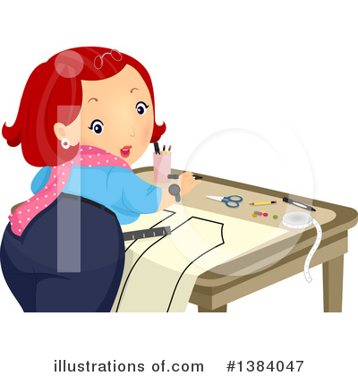 Royalty-Free (RF) Sewing Clipart Illustration by BNP Design Studio - Stock Sample #1384047