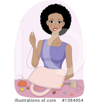 Royalty-Free (RF) Sewing Clipart Illustration by BNP Design Studio - Stock Sample #1384054