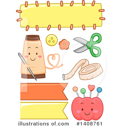 Royalty-Free (RF) Sewing Clipart Illustration by BNP Design Studio - Stock Sample #1408761