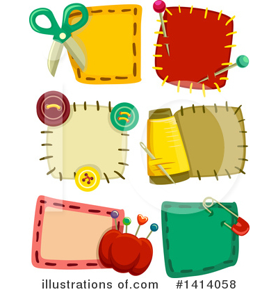 Royalty-Free (RF) Sewing Clipart Illustration by BNP Design Studio - Stock Sample #1414058