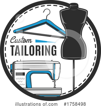 Royalty-Free (RF) Sewing Clipart Illustration by Vector Tradition SM - Stock Sample #1758498