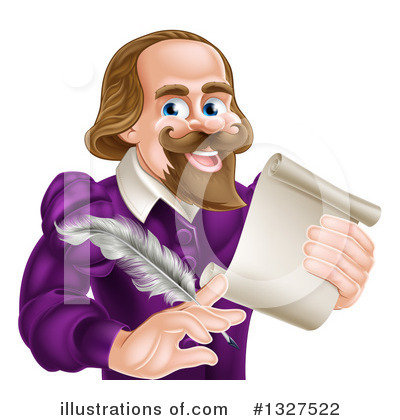 Royalty-Free (RF) Shakespeare Clipart Illustration by AtStockIllustration - Stock Sample #1327522