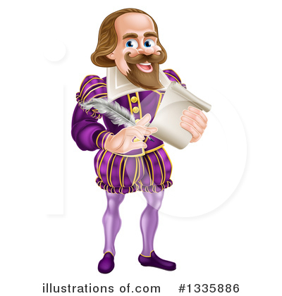 Royalty-Free (RF) Shakespeare Clipart Illustration by AtStockIllustration - Stock Sample #1335886